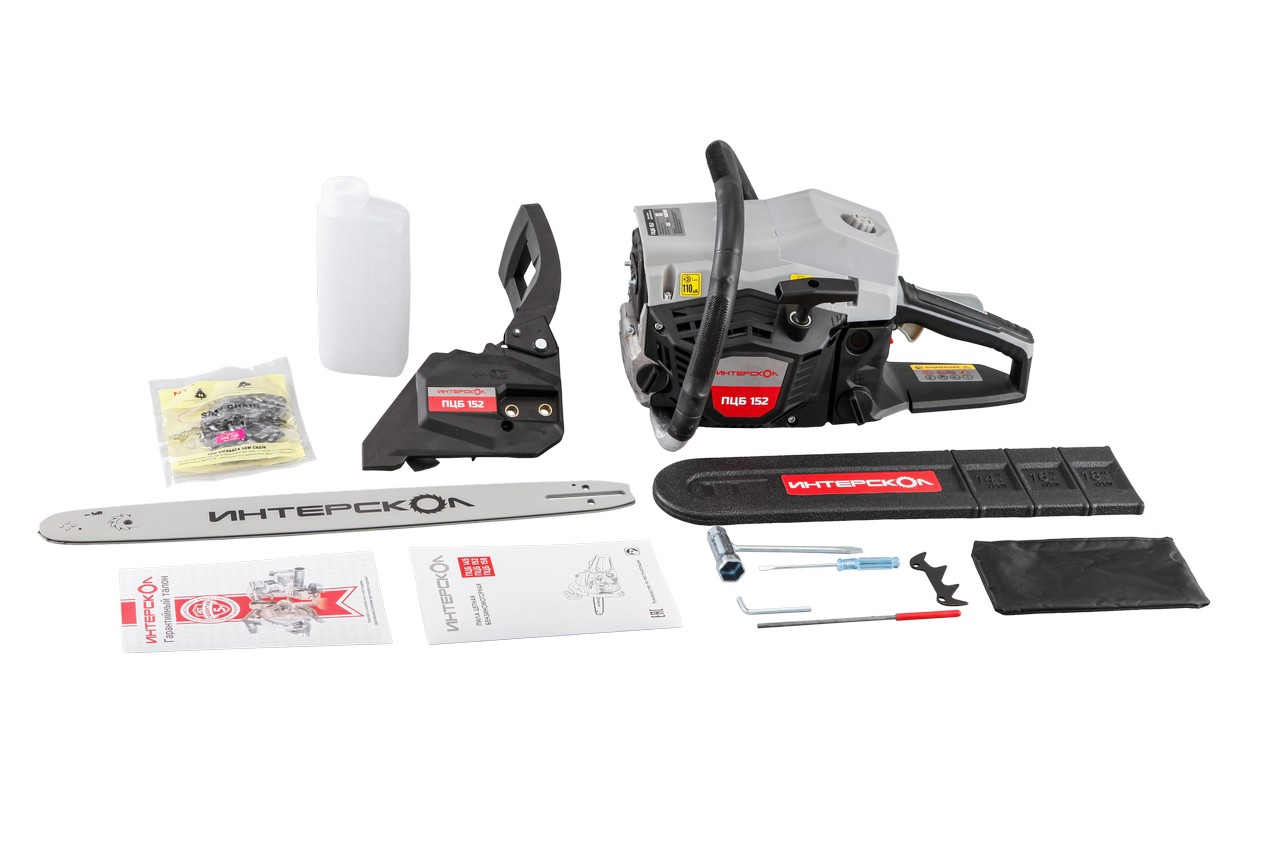 Цепная пила ИНТЕРСКОЛ ПЦБ 152, 2.06 кВт, 45 см (878.0.0.70)