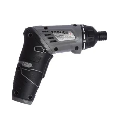 Аккумуляторная отвертка ИНТЕРСКОЛ ОА-3,6Ф, 3.6 В, 5 Н·м, 200 об/мин, 1 АКБ, 1.3 Ач, ЗУ, 433.0.2.00