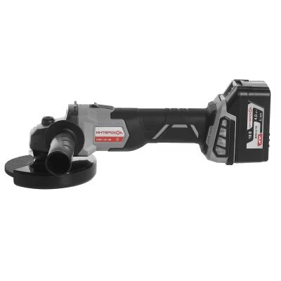 Аккумуляторная угловая шлифмашина ИНТЕРСКОЛ УШМ-125/18В, 18 В, 125 мм, 8500 об/мин, с АКБ 4 Ач и ЗУ (578.4.1.70)