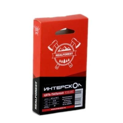 Цепь пильная ИНТЕРСКОЛ 40 см, 3/8", 1.3 мм, 57 звеньев (91101.057)