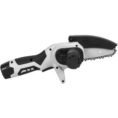 Аккумуляторная цепная пила ИНТЕРСКОЛ ПЦА-4/12, 12 В, 10 см, с 2 АКБ 2 Ач и ЗУ (811.2.2.70)