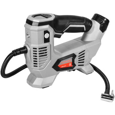 Аккумуляторный компрессор ИНТЕРСКОЛ АКА-8/12ЭМ, 12 В, 10.3 бар, 60 л/мин, с 2 АКБ 2 Ач и ЗУ