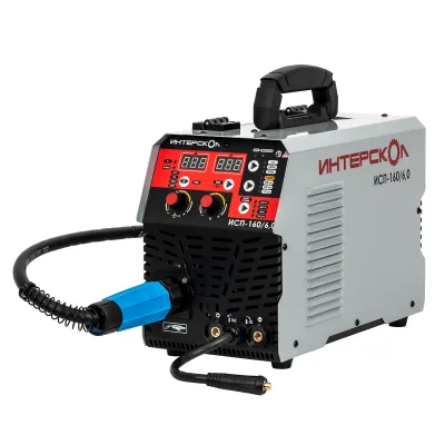 Аппарат сварочный электродуговой инверторный ИНТЕРСКОЛ ИСП-160/6,0, 9000 Вт, 663.1.0.70