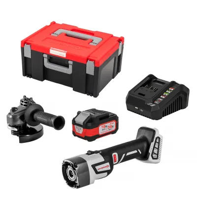 Угловая шлифмашина ИНТЕРСКОЛ УШМ-125/36ММ МультиМАКС 36В, 36 В, 125 мм, 8750 об/мин, с АКБ 2 Ач и ЗУ, в кейсе (900.2.1.41)