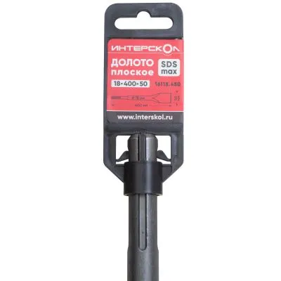 Долото ИНТЕРСКОЛ, плоское, SDS-Max, 50x400 мм, 16118.450