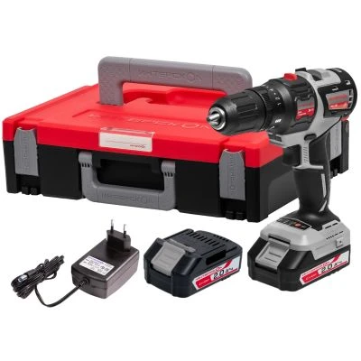 Дрель-шуруповерт ИНТЕРСКОЛ ДА-10/18В 44 МультиМАКС18, 18 В, 1450 об/мин, c 2 АКБ 2 Ач и ЗУ, в кейсе (755.2.1.47)