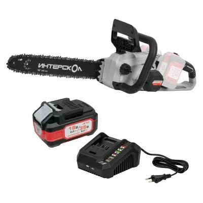 Аккумуляторная цепная пила ИНТЕРСКОЛ ПЦА-16/36В, 36 В, 40 см, с АКБ 2.5 Ач и ЗУ (825.0.0.70-B25C)