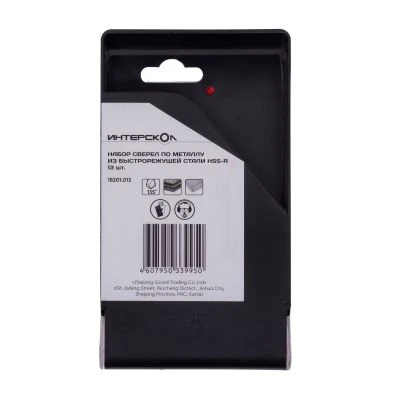 Набор сверл ИНТЕРСКОЛ по металлу, 2-8 мм, 13 шт (18201.013)