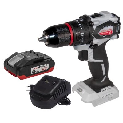 Дрель-шуруповерт ИНТЕРСКОЛ ДАУ-13/18В 55, 18 В, 1850 об/мин, 27750 уд/мин, с АКБ 4 Ач и ЗУ (953.0.0.70-B4C)