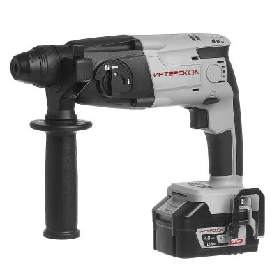 Аккумуляторный перфоратор ИНТЕРСКОЛ ПА-18/18Л2, 18 В, 1.3 Дж, 6900 уд/мин, с АКБ 4 Ач и ЗУ, в кейсе (329.4.1.74)