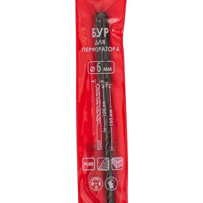 Бур ИНТЕРСКОЛ 2 спирали, 2 резца, SDS-Plus, 6x160 мм (2011016000600)