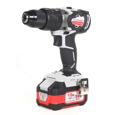 Дрель-шуруповерт ИНТЕРСКОЛ ДАУ-13/36В 70, 36 В, 1900 об/мин, 30000 уд/мин, с 2 АКБ 2 Ач и ЗУ, в кейсе (813.2.2.70)