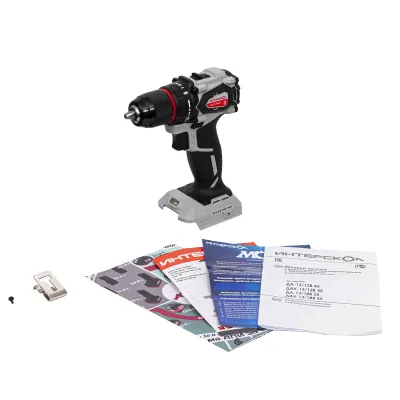 Аккумуляторная дрель-шуруповерт ИНТЕРСКОЛ ДА-13/18В 55, 18 В, 1850 об/мин, без АКБ и ЗУ (952.0.0.70)