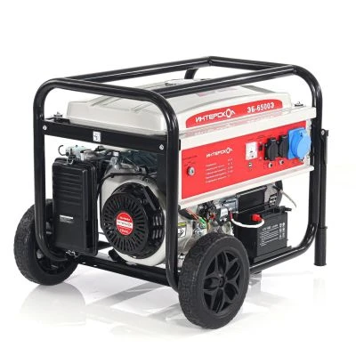 Генератор бензиновый ИНТЕРСКОЛ ЭБ-6500Э синхронный, 10.6 л.с., 5 кВт (795.0.0.40)