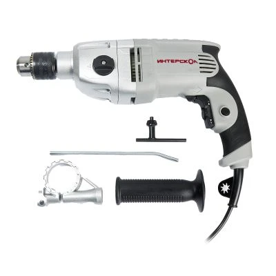 Ударная дрель ИНТЕРСКОЛ ДУ-13/810ЭР, 810 Вт, 2000 об/мин, 32000 уд/мин (150.1.3.00)