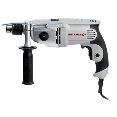Ударная дрель ИНТЕРСКОЛ ДУ-13/810ЭР, 810 Вт, 2000 об/мин, 32000 уд/мин (150.1.3.00)