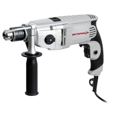 Ударная дрель ИНТЕРСКОЛ ДУ-13/810ЭР, 810 Вт, 2000 об/мин, 32000 уд/мин (150.1.3.00)