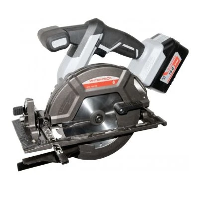 Аккумуляторная дисковая пила ИНТЕРСКОЛ ДПА-165/18В, 18 В, 165 мм, 5000 об/мин, с АКБ 4 Ач и ЗУ (577.4.1.70)