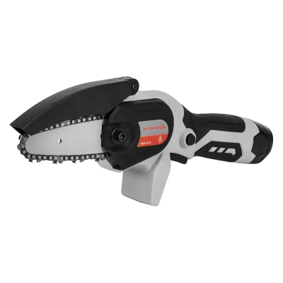 Аккумуляторная цепная пила ИНТЕРСКОЛ ПЦА-4/12, 12 В, 10 см, 3.9 м/с, с АКБ 2 Ач и ЗУ (811.0.0.70-B2C)