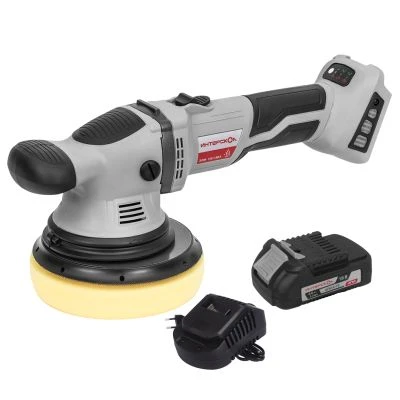 Аккумуляторная полировальная машина ИНТЕРСКОЛ ЭПМ-150/18ВЭ, 18 В, 150 мм, 4800 об/мин, с АКБ 2 Ач и ЗУ (691.1.0.70-B2C)