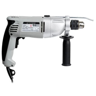 Ударная дрель ИНТЕРСКОЛ ДУ-16/1000ЭР, 1000 Вт, 2500 об/мин, 42000 уд/мин (57.1.3.00)