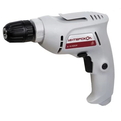Дрель ИНТЕРСКОЛ Д-10/420ЭР, 420 Вт, 4000 об/мин (672.1.0.00)