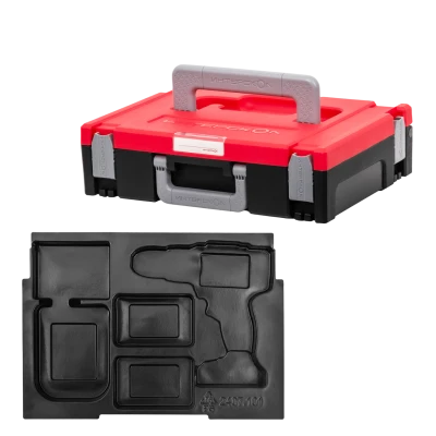 Дрель-шуруповерт ИНТЕРСКОЛ ДА-10/18В 44 МультиМАКС18, 18 В, 1450 об/мин, c 2 АКБ 2 Ач и ЗУ, в кейсе + биты (755.2.1.47)