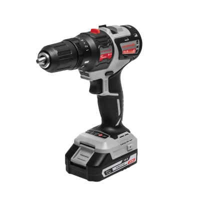 Дрель-шуруповерт ИНТЕРСКОЛ ДА-10/18В 44 МультиМАКС18, 18 В, 1450 об/мин, c 2 АКБ 2 Ач и ЗУ, в кейсе + биты (755.2.1.47)