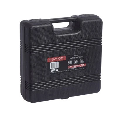 Строительный фен ИНТЕРСКОЛ ФЭ-2000Э, 2000 Вт, 600°С, 500 л/мин, кейс, 4 насадки, 192.0.1.00