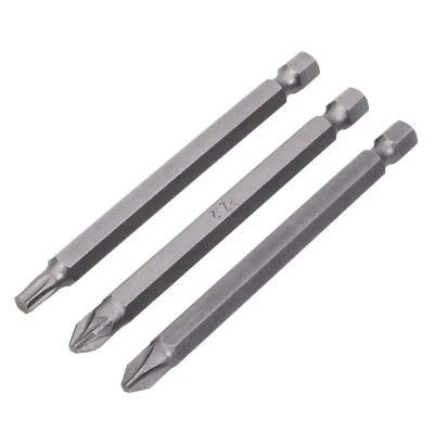 Бита ИНТЕРСКОЛ PH2/PZ2/T25, 90 мм хвостовик 1/4", 3 шт. (0408.005)