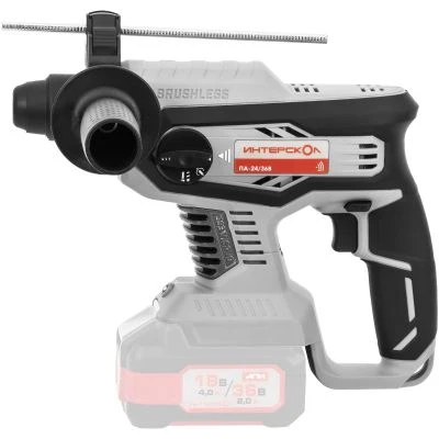 Аккумуляторный перфоратор ИНТЕРСКОЛ ПА-24/36В, 36 В, 2.2 Дж, 5300 уд/мин, с АКБ 2.5 Ач и ЗУ (823.0.0.70-B25C)