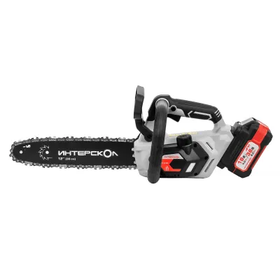 Аккумуляторная цепная пила ИНТЕРСКОЛ ПЦА-12/36В, 36 В, 30 см, 11 м/с, с 2 АКБ 2 Ач и ЗУ (824.2.2.70)