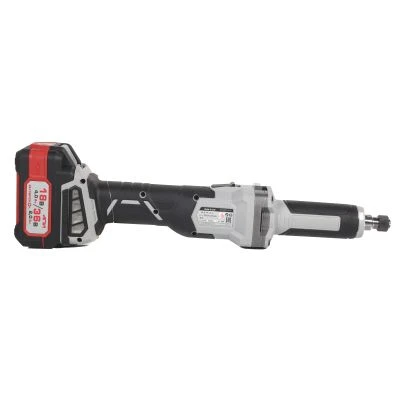 Аккумуляторная прямошлифовальная машина ИНТЕРСКОЛ ПШМ-8/36В, 36 В, 55 мм, 20000 об/мин, с 2 АКБ 2 Ач и ЗУ, в кейсе (821.2.2.70)