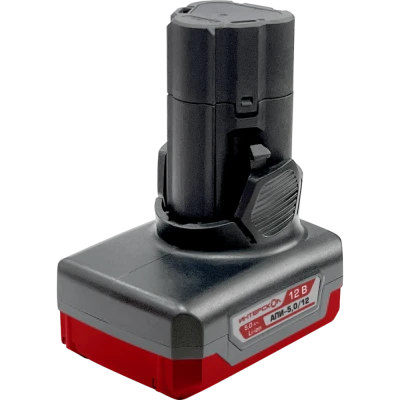 Аккумуляторный перфоратор ИНТЕРСКОЛ ПА-12/12В, 12 В, 1.2 Дж, 4250 уд/мин, с АКБ 5 Ач и ЗУ (648.0.0.70-B5C)