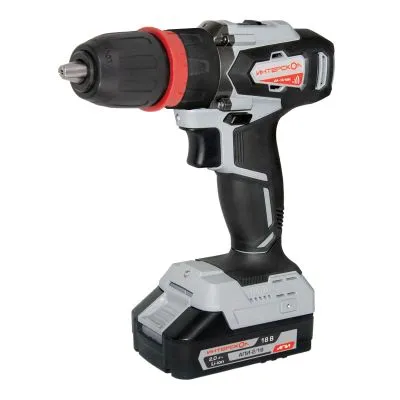 Аккумуляторная дрель-шуруповерт ИНТЕРСКОЛ Комби ДА-13/18ВК 45, 18 В, 1700 об/мин, с 2 АКБ 2 Ач и ЗУ, в кейсе (575.2.2.78)