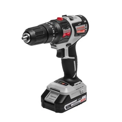 Дрель-шуруповерт ИНТЕРСКОЛ ДАУ-10/18В 44, 18 В, 1650 об/мин, 21000 уд/мин, c 2 АКБ 2 Ач и ЗУ, в кейсе + биты (755.2.2.47)