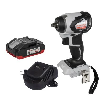 Аккумуляторный ударный гайковерт ИНТЕРСКОЛ ГАУ-250/18ВЭ, 18 В, 250 Нм, 3200 уд/мин, с АКБ 4 Ач и ЗУ (936.0.0.70-B4C)