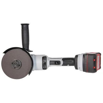 Аккумуляторная угловая шлифмашина ИНТЕРСКОЛ УШМ-125/36ВМЭ, 36 В, 125 мм, 8500 об/мин, с 2 АКБ 2 Ач и ЗУ, в кейсе