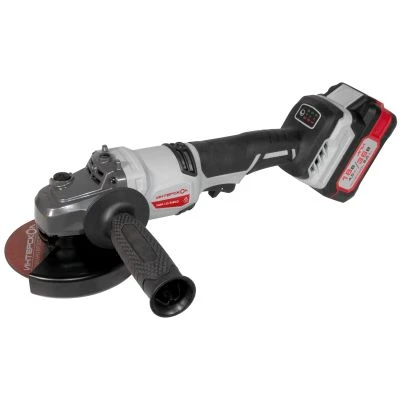 Аккумуляторная угловая шлифмашина ИНТЕРСКОЛ УШМ-125/36ВМЭ, 36 В, 125 мм, 8500 об/мин, с 2 АКБ 2 Ач и ЗУ, в кейсе