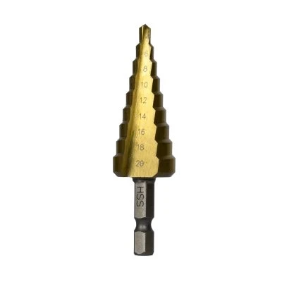 Сверло ступенчатое ИНТЕРСКОЛ 9 ступеней, 4-20 мм, 1 шт. (0308.042)