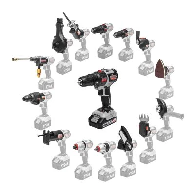 Дрель-шуруповерт ИНТЕРСКОЛ ДА-10/18В 44 МультиМАКС18, 18 В, 1450 об/мин, c 2 АКБ 2 Ач и ЗУ, в кейсе (755.2.1.47)