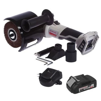 Аккумуляторная шлифовальная машина ИНТЕРСКОЛ ШМ-110/18ВЭ, 18 В, 110 мм, 2200 об/мин, с АКБ 2 Ач и ЗУ (645.1.0.70-B2C)