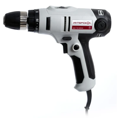 Дрель-шуруповерт ИНТЕРСКОЛ ДШ-10/320Э2, 320 Вт, 1800 об/мин (220.1.1.00)