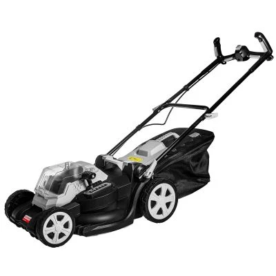 Аккумуляторная газонокосилка ИНТЕРСКОЛ ГКА-40/36В, 36 В, 3400 об/мин, 45 л, с АКБ 4 Ач и ЗУ (700.4.2.70)