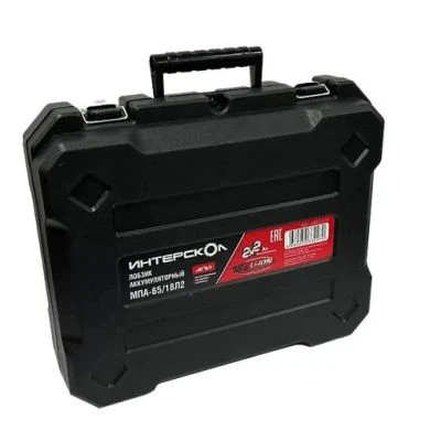 Аккумуляторный лобзик ИНТЕРСКОЛ МПА-65/18Л2, 18 В, 3000 ход/мин, 19 мм, с 2 АКБ 2 Ач и ЗУ, в кейсе (630.2.2.70)