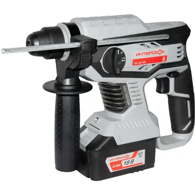 Аккумуляторный перфоратор ИНТЕРСКОЛ ПА-24/18В, 18 В, 2.2 Дж, 5300 уд/мин, с АКБ 4 Ач и ЗУ (579.4.1.70)