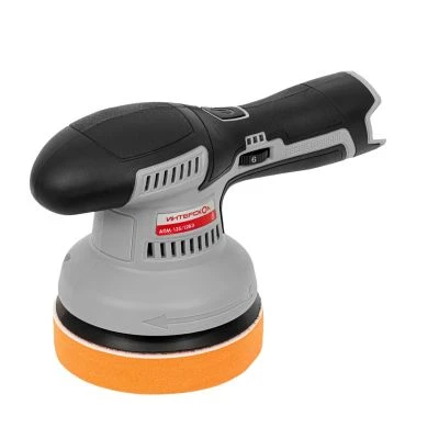 Аккумуляторная полировальная машина ИНТЕРСКОЛ АПМ-125/12ВЭ, 12 В, 125 мм, 5000 об/мин, без АКБ и ЗУ (788.0.0.70)