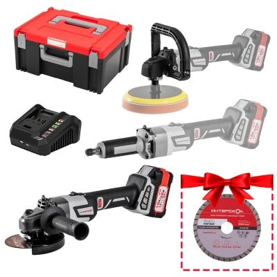 Набор электроинструмента ИНТЕРСКОЛ МультиМАКС 36В, УШМ-125/36М + МПШМ-3606ВЭ +УПМ-36В (900.4.3.42)