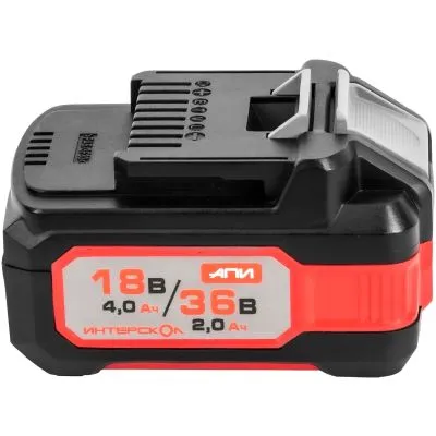 Аккумуляторный слайдерный блок ИНТЕРСКОЛ АПИ-4(2)/18(36)И, Li-Ion, 18/36 В, 4/2 Ач, 1 шт. (2400.204)