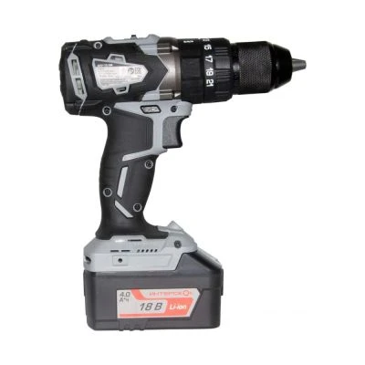 Аккумуляторная ударная дрель-шуруповерт ИНТЕРСКОЛ ДАУ-13/18В 60, 18 В, 2000 об/мин, 30000 уд/мин, с АКБ 4 Ач и ЗУ (574.4.1.70)